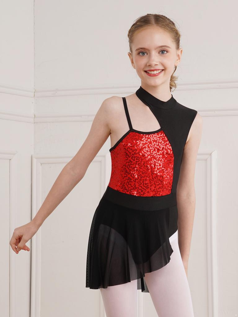 Фигурное катание на коньках, роликовые коньки, Холтер, балетное танцевальное трико, платье, художественный гимнастический костюм для детей, девочек