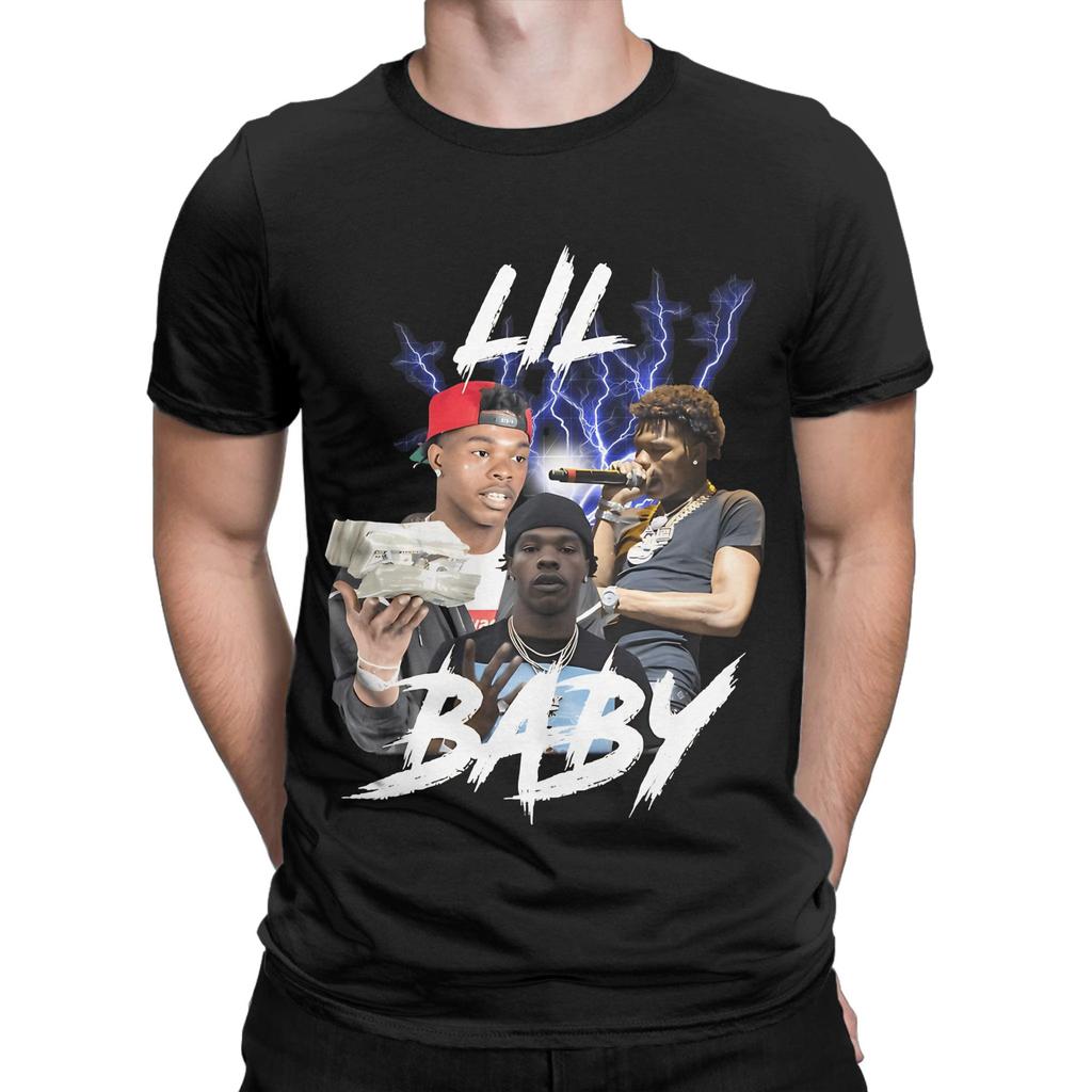 Lil Baby 90-е Рэп Вдохновленный Классический Графический Забавный 100% Хлопок Футболка Топы Футболки Для Мужчин