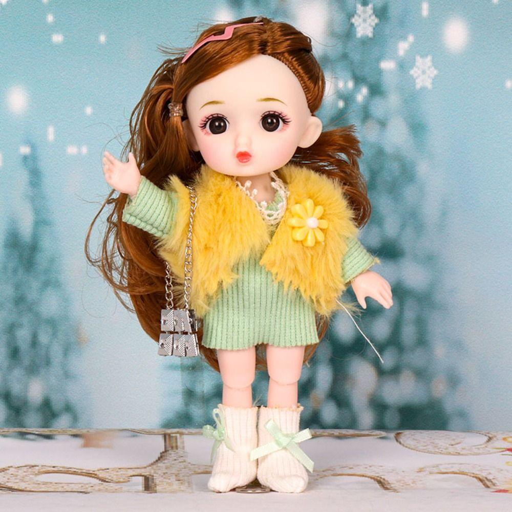 Кукла BJD 1/12 масштаба 16 см, фигурка 16 см, мини-кукла BJD 16 см, милая милая кукла BJD, подарки своими руками