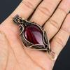 Red Flash Labradorite Pendant, 999 Copper Wire Wrapped Jewelry, Gemstone Jewelry Pendant, Handmade Wedding Gift Jewelry