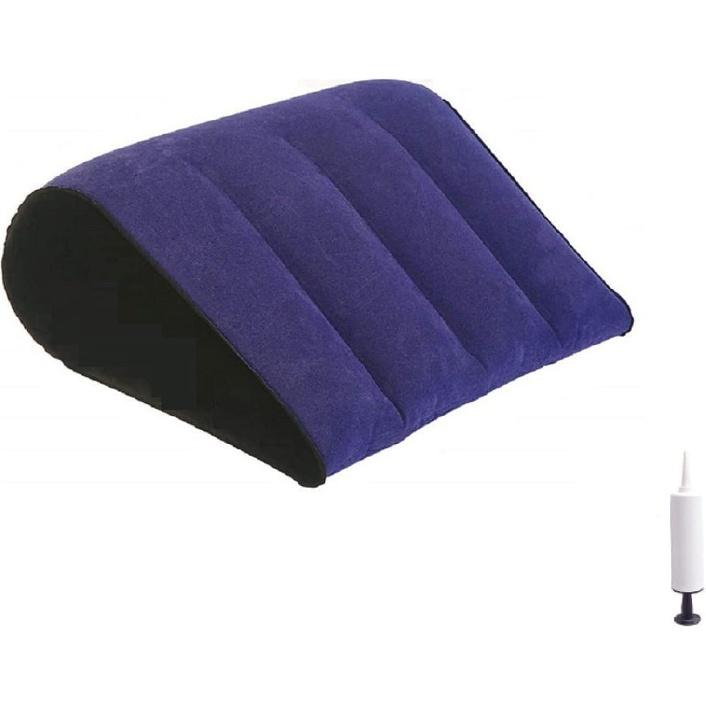 Sex Toys - Pillow Position Cushion Triangle Inflatable Ramp Home Flirting Toy Deep Position Support Pillow for Couple