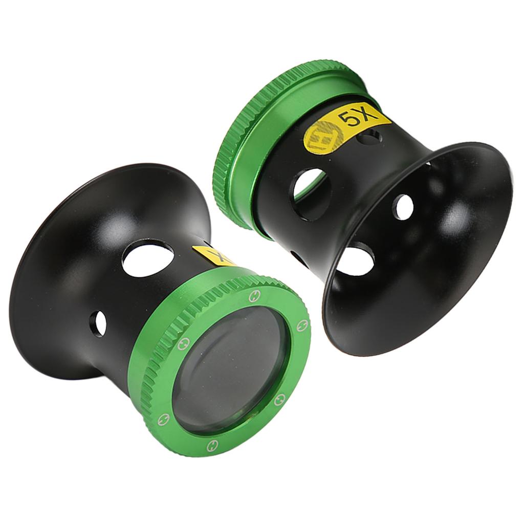 Eye Loupe 5X Magnification Aluminium Alloy Sapphire Glass Wear Resistant Watchmaker Loupe for