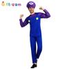 Super Mario Couple Cosplay Mario Overalls Anime Cartoon Game Uniform