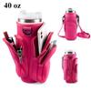 Water Bottle Carrier Bag with Phone Pocket for 30/40 oz
