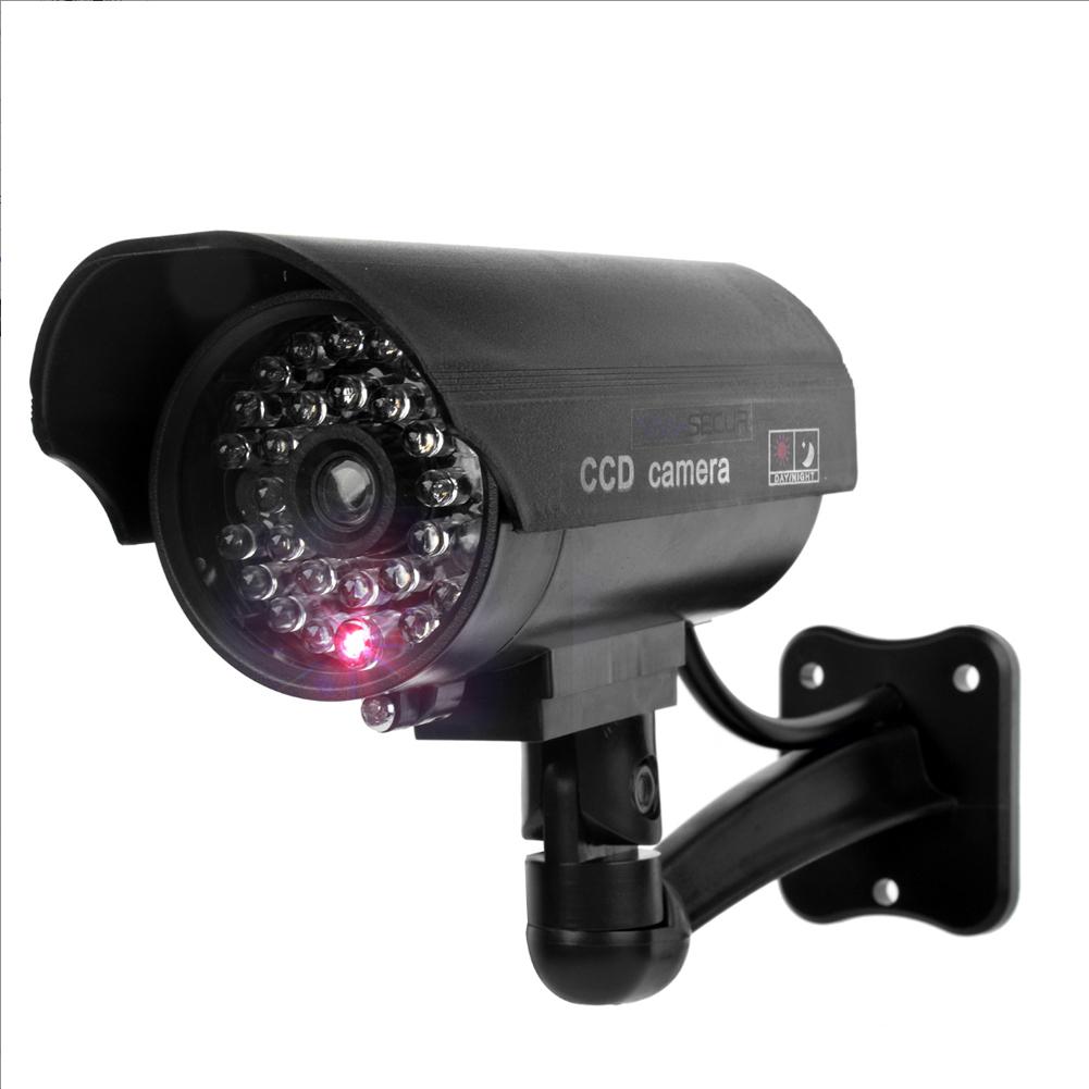 Симуляция Камеры Наблюдения Пуля Поддельная Камера Видеонаблюдения CCTV Пластиковый Кронштейн из Инженерного Пластика ABS для Домашней Безопасности 160x124x85мм