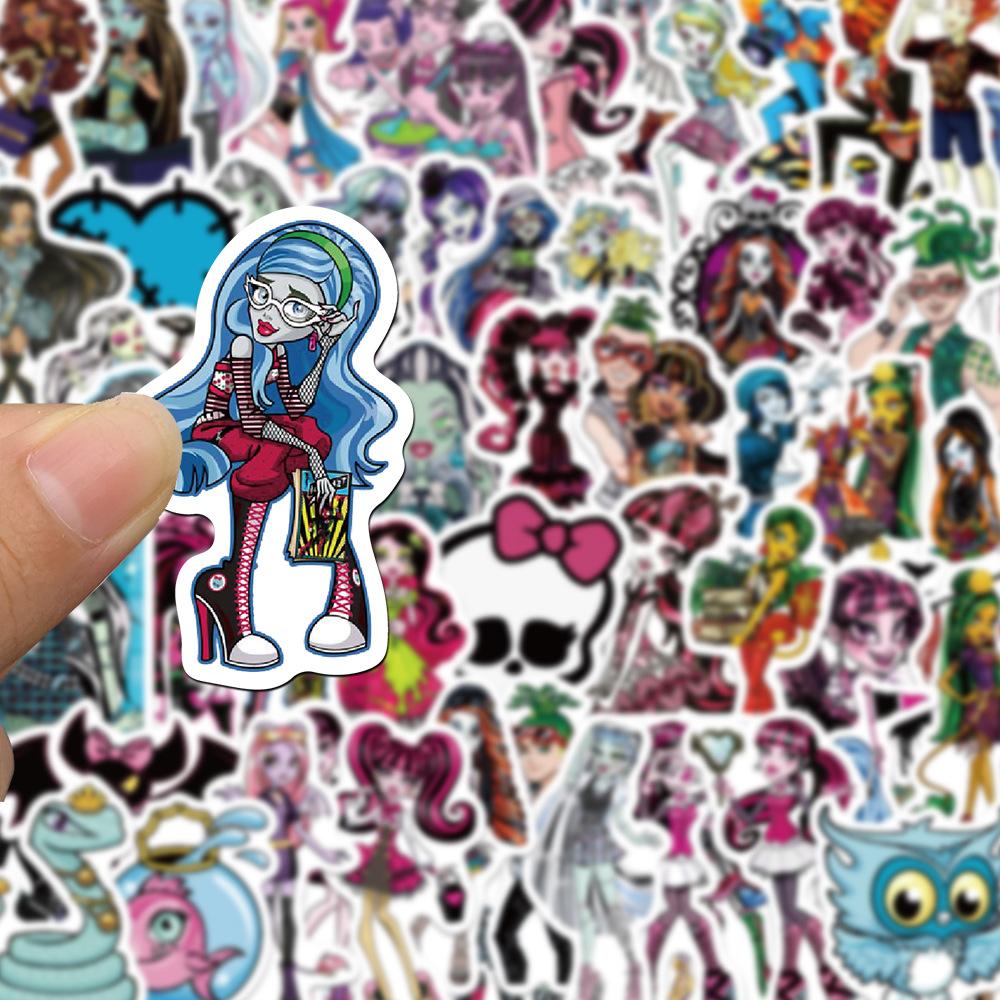Монстер Хай стикеры наклейки Monster High аксессуары набор наклеек стикерпак 70 шт