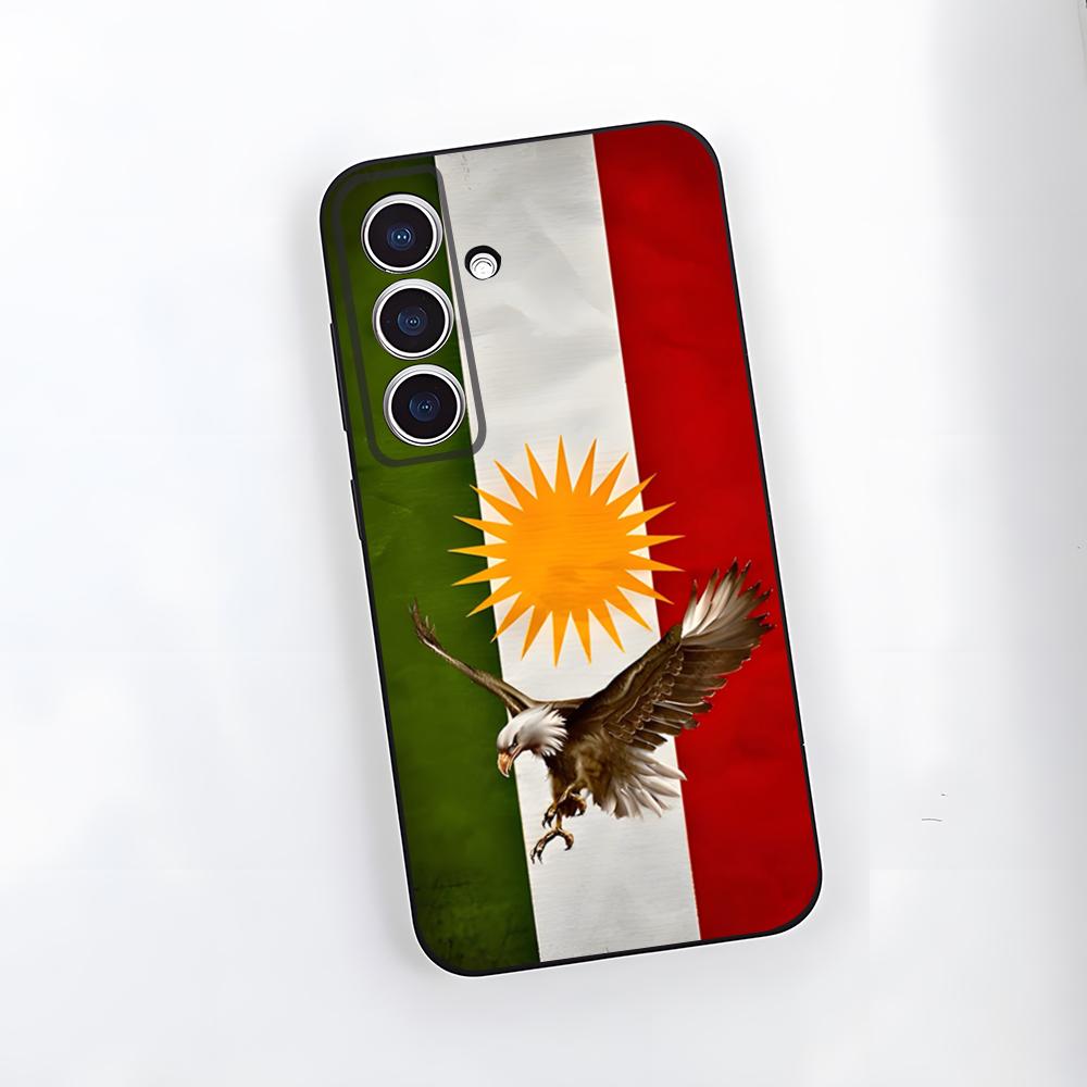 Чехол для телефона с флагом Курдистана для Samsung A25 A13 A33 5G A54 A36 A35 A56 A52 A14 Ударопрочный мягкий чехол