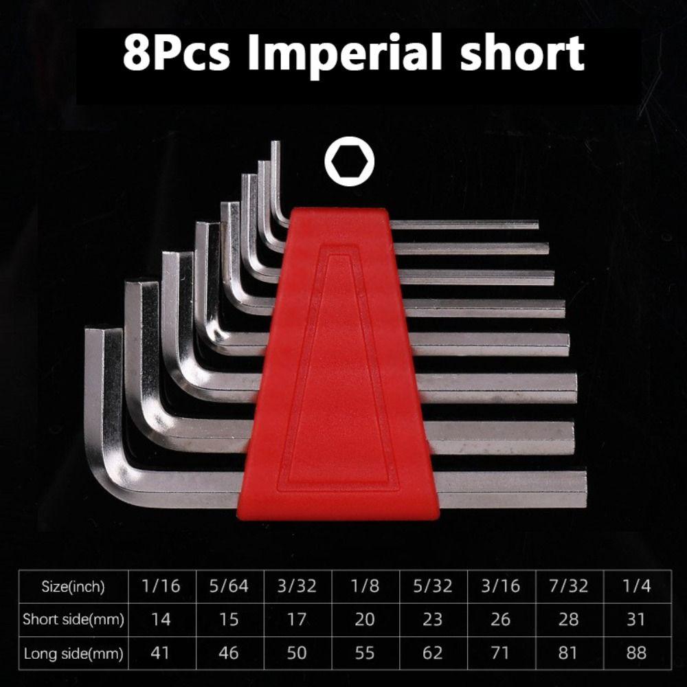 5/8/11 PCS High Quality Easy To Carry Size Allen Key Metric Wrench L Wrench Inch Wrench Allen Wrench