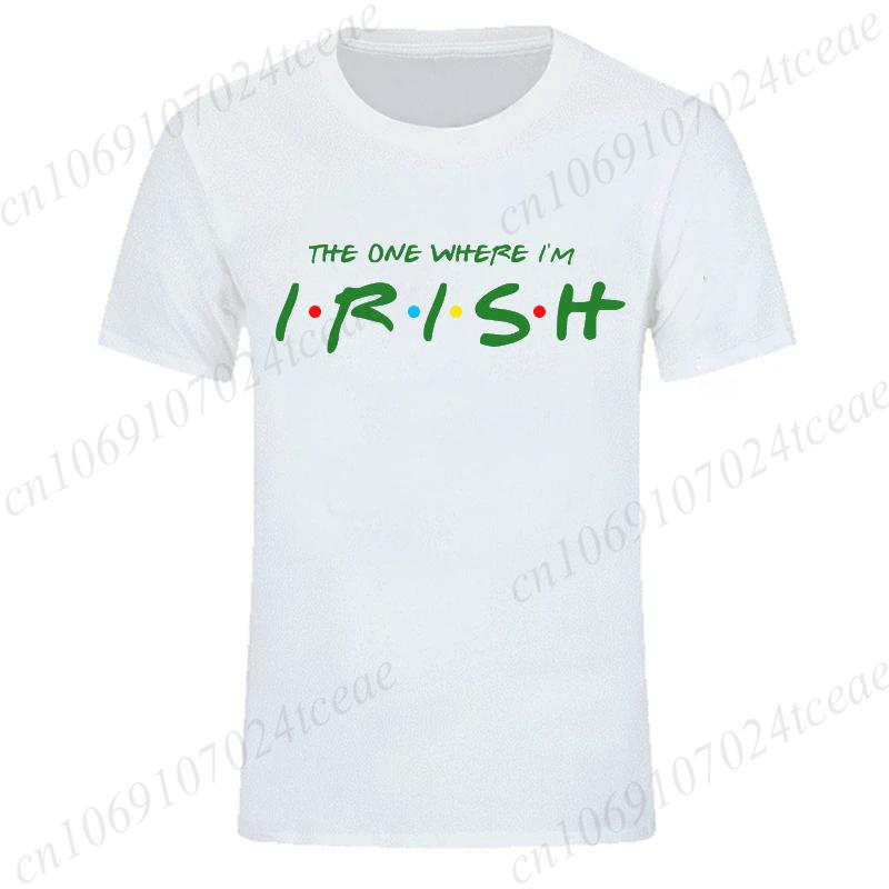 Irish T-Shirts for Men St Patrick's Day Print T-Shirt Mens Sports T-Shirt Street Fashion Short Sleeve Tee Shirt Men Clothing