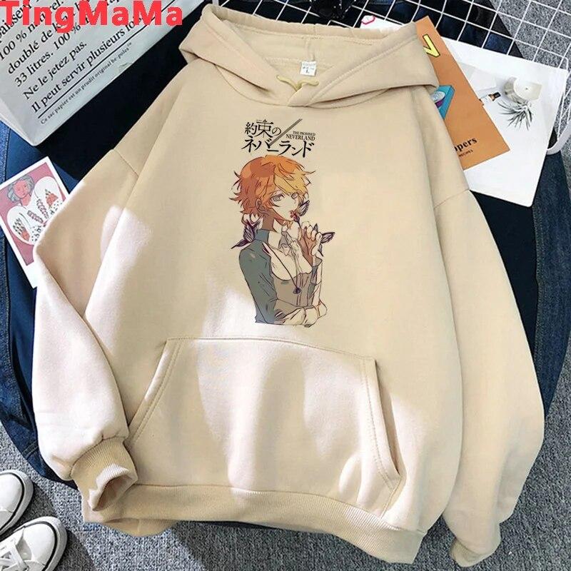 The Promise Neverland Hoodies Unisex Harajuku Y2k Aesthetic Anime Graphic Unisex Sweatshirts Anime Korea Unisex Hoodie