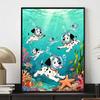 Disney Diamond Painting 101 Dalmatians Undersea DIY Diamond Art Painting Set for Home Office Decoration Handmade Gifts