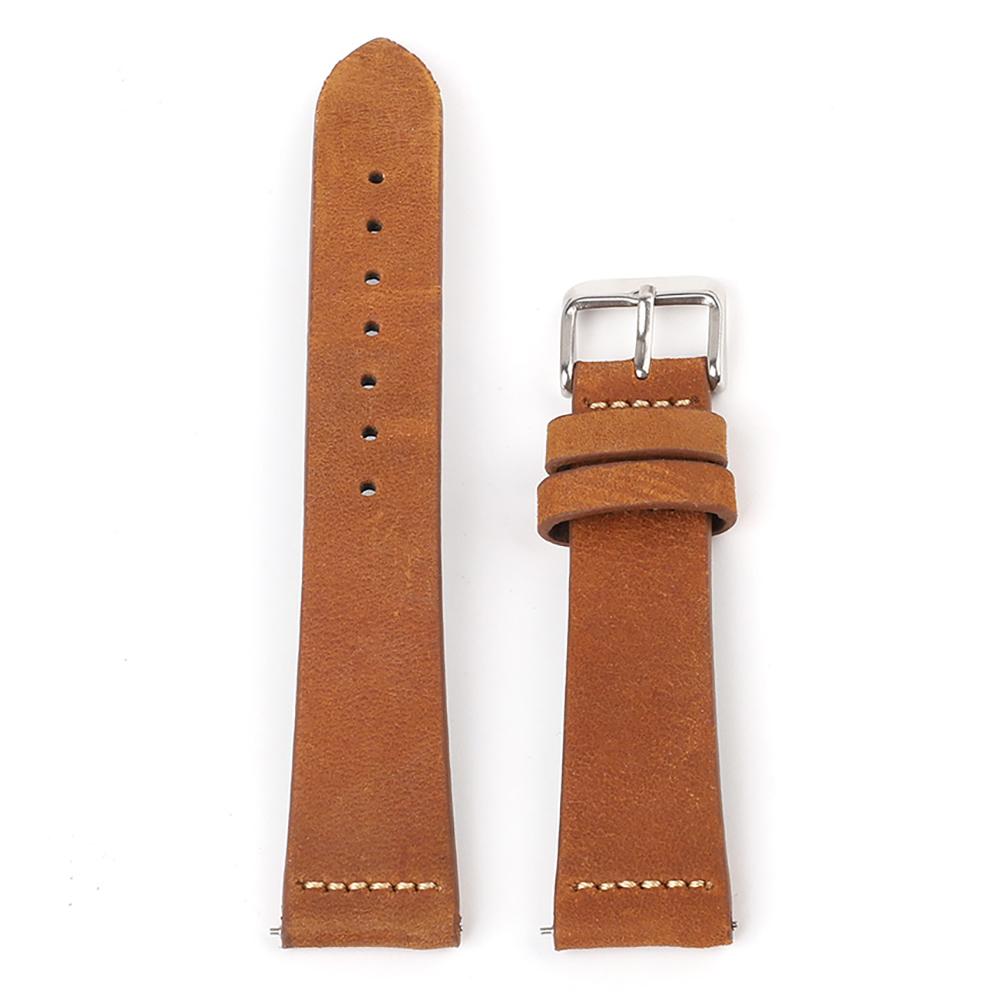Crazy Horse Genuine Leather Watch Strap 18mm 20mm 22mm 19mm Watchbands for Smartwatch Quick Release Band Watches Accessories