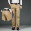 Spring Men's Casual Pants, Versatile Mid Waist Business Pants, Elastic and Non Tight Men's Pants