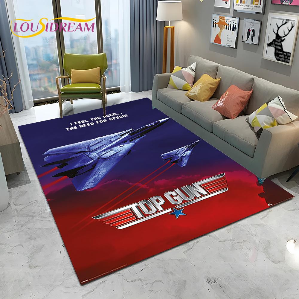 Классический фильм Топ Ган Знак Том Круз Ковер Коврик для Дома Гостиной Спальни Дивана Придверный коврик Декор, Детский Ковер Противоскользящий Напольный Коврик
