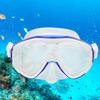Adult Diving Goggles Face Shield Glasses Silicone Professional Snorkeling Equipments(MK‑102 Blue )