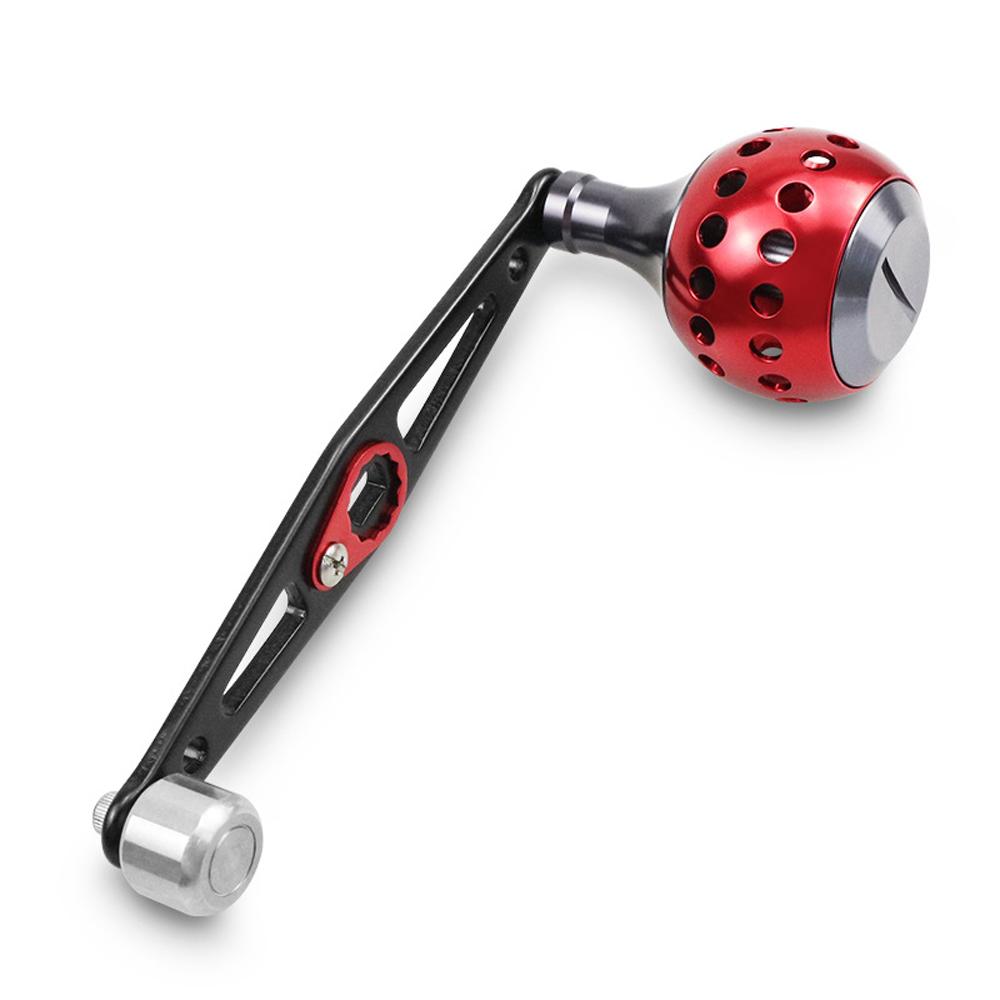 Baitcasting Power Handle Aluminum Alloy Rocker Arm for Bait Caster Round Fishing Reel Handle Knob Replacement Parts