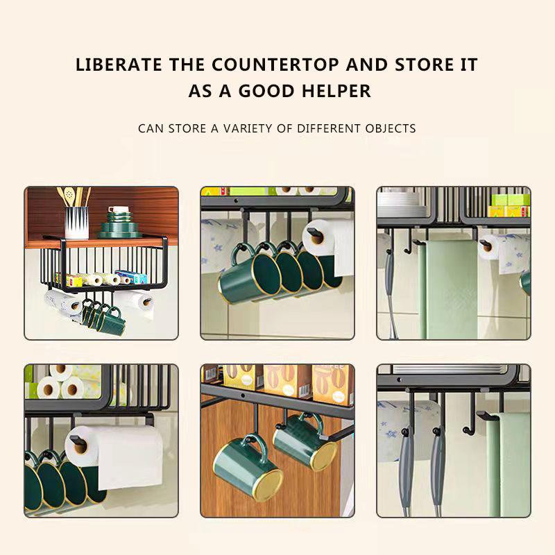 Кухонные полки Шкафы Вешалки Шкафы Многоуровневые крючки для стеллажей Подвесные корзины Шкафы Столы Инструменты для хранения Шкаф Перевернутая полка