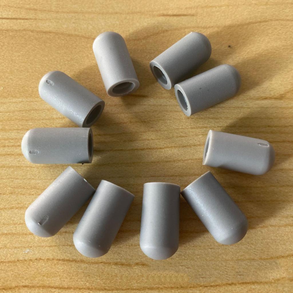 Set of 10, Silicone Drumstick Tips Silicone for Head Sleeve Drumstick Mute for Protection Cover Percussion Instruments