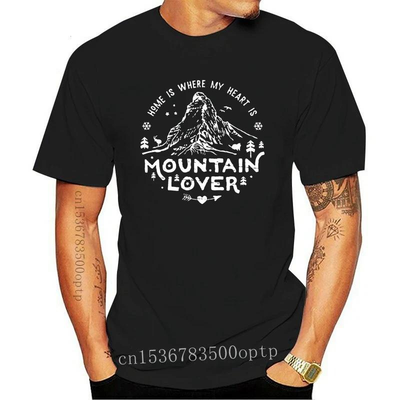 Новая футболка Mountain Lover Matterhorn для мужчин, повседневная футболка из хлопка, горы зовут Маттерхорн, восхождение, походы, футболки, одежда Su