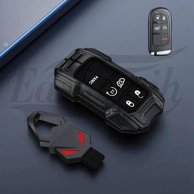 Car Stickers Car Zinc Alloy Key Case Cover Holder For Jeep Grand Cherokee Compass Patriot Renegade For Dodge Challenger Jou U333