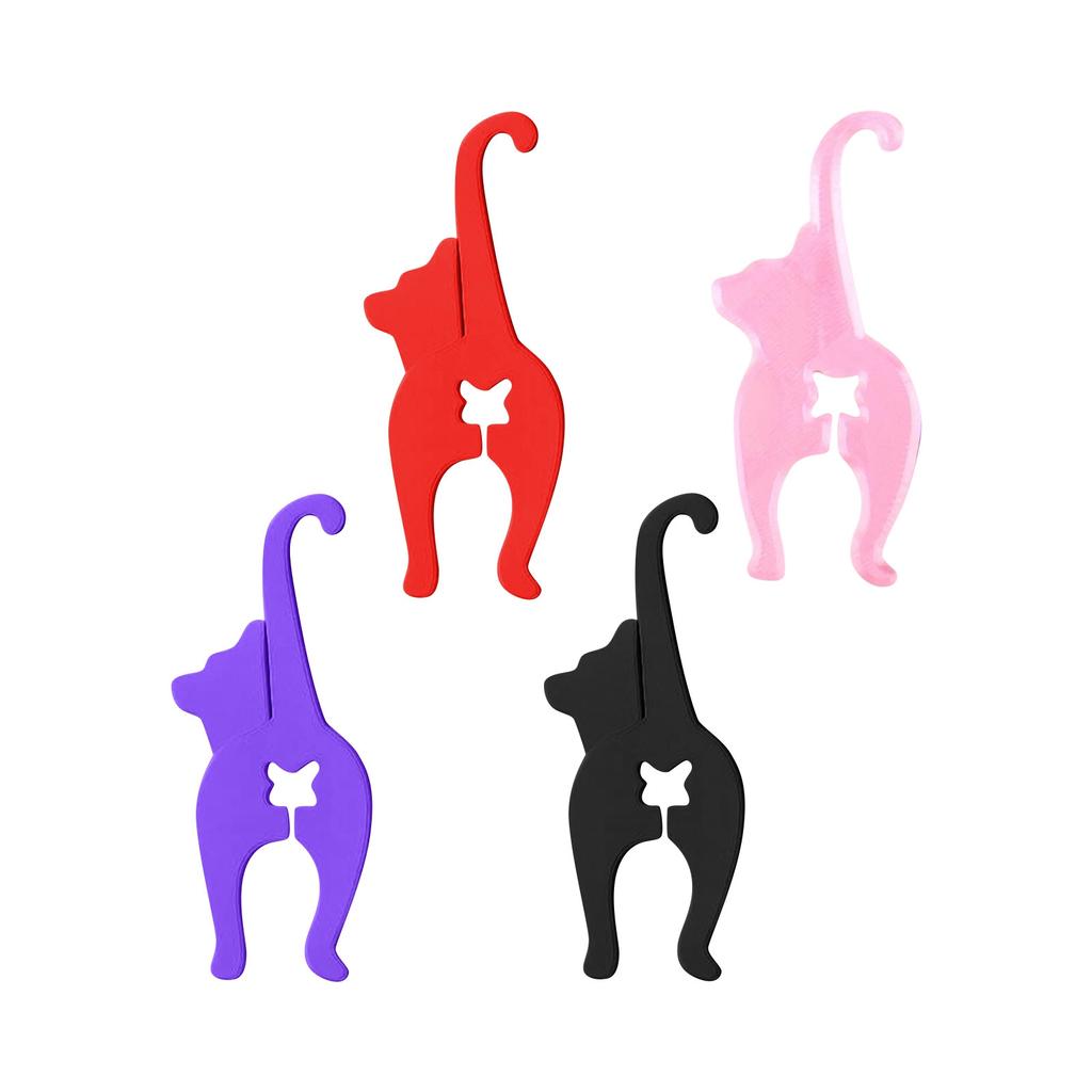 Зажим для хлеба в виде кошачьей попы, Многоразовая завязка для пакета с хлебом, Милые аксессуары с животными, Сохраняют вашу еду свежей.