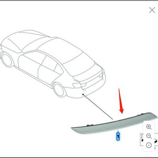 Катафоты заднего бампера BMW F32 4 серии - Номера деталей 63147847233 и 63147847234