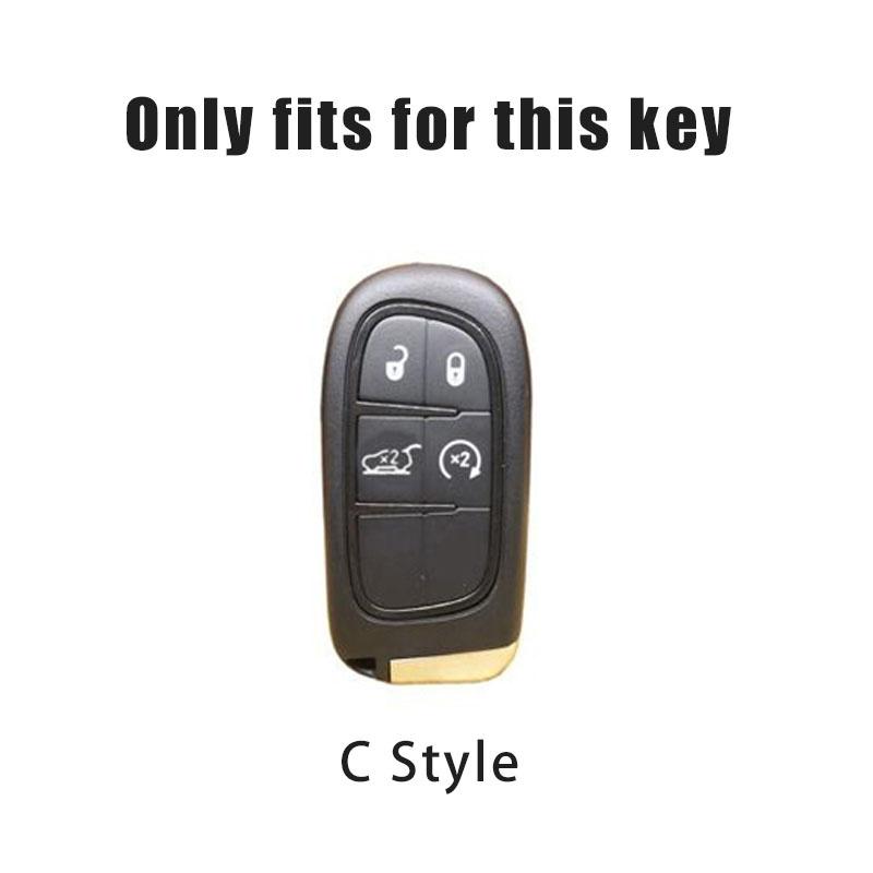 Car Key Case Cover Key Bag Key Chain Shell For Jeep Renegade Wrangler Patriot Grand Cherokee Compass Liberty WK2 KL MP BU SRT ALZ1