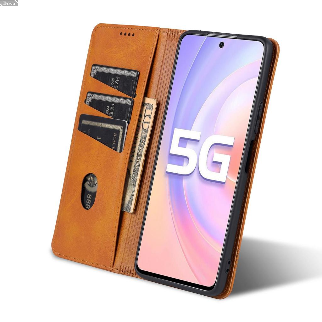 Роскошный магнитный адсорбционный кожаный чехол для Huawei Nova 9 SE / Nova9 SE JLN-LX1 откидная крышка защитный чехол Fundas Coque