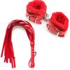 BDSM PU Leather Whip Flogger Plush Sex Handcuffs Bondage Slave Exotic Accessories Toys For Couples Adults Games
