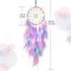 Crafts Girl Heart Dreamcatcher Hanging Decorations Color Beads Feather Wind Chime Wall Hanging To Send Girls
