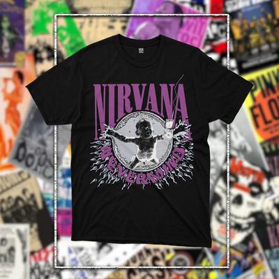 Футболка с графикой группы Nirvana Модная Унисекс Футболка Унисекс Круглый вырез 100% Хлопок Короткий рукав Y2k Оверсайз Уличная Мода Популярная Винтажная Футболка