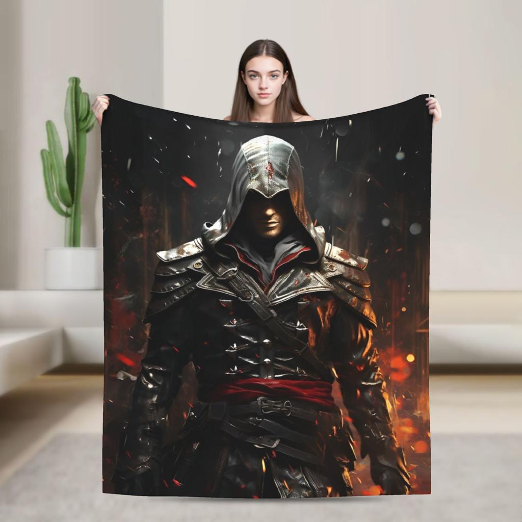 A- Assassin's Creed Пледы Фланелевые Винтажные Теплые Пледы для Покрывала Осень/Зима