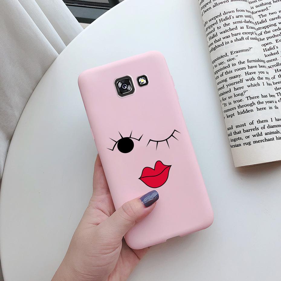 case For Samsung Galaxy A7 2017 Case Cute Painted silicon soft tpu phone back Cover Bumper For Samsung A7 2017 A720 A720f Cases