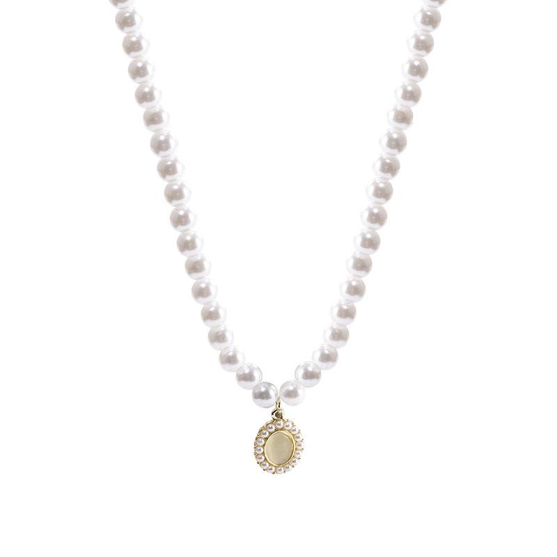 Легкая роскошь, нишевое жемчужное ожерелье, женская универсальная высококлассная цепочка на ключицу из титановой стали с бабочкой, шейная цепочка