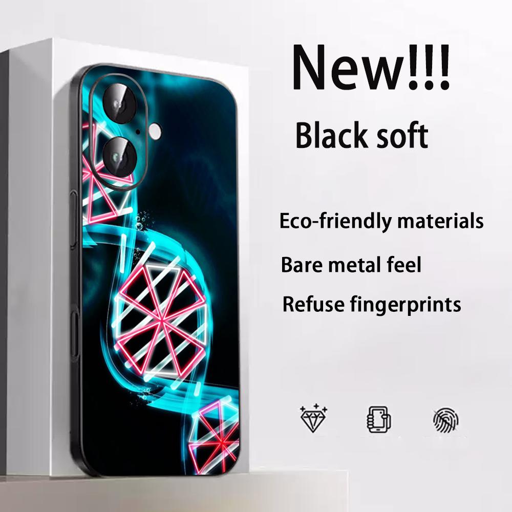 Классический Злой Зонт крутой дизайн узора Чехол для телефона Для iPhone 17 16 15 14 13 12 Plus Mini Pro Max Мягкий черный Ударопрочный чехол