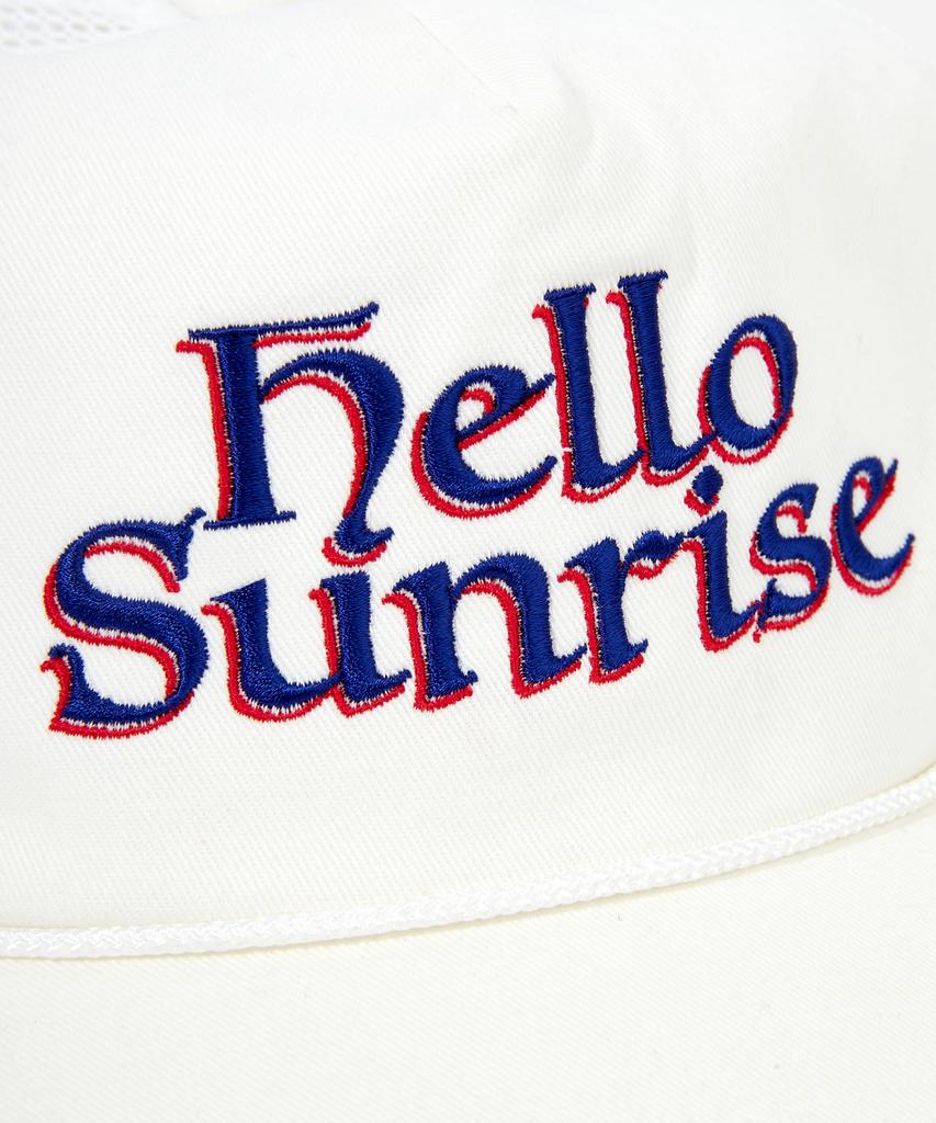 Кепка HELLO SUNRISE с логотипом Heritage, свободного кроя, 5-панельная_Белая