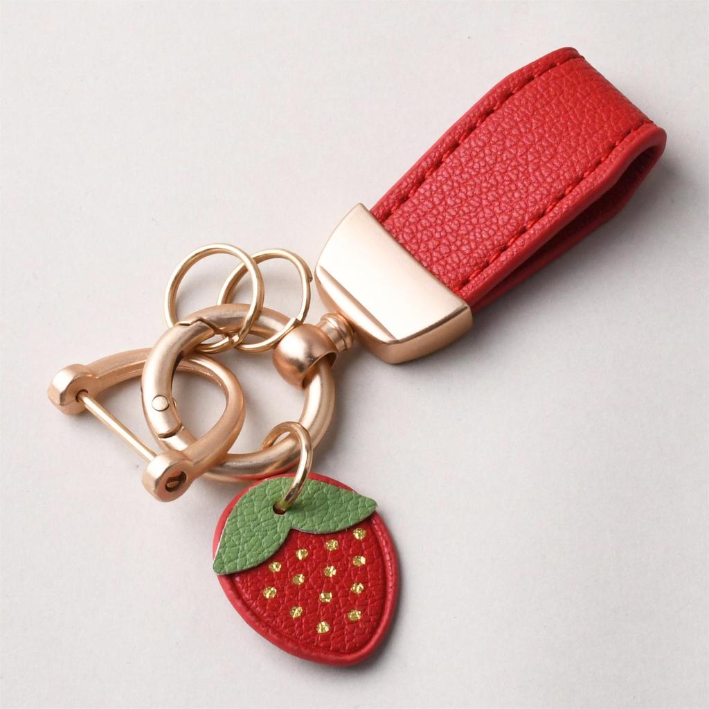 Модный брелок для ключей, роскошный металлический короткий кожаный цветок, автомобильный брелок, подвеска, раздельный брелок, женский брелок, аксессуары