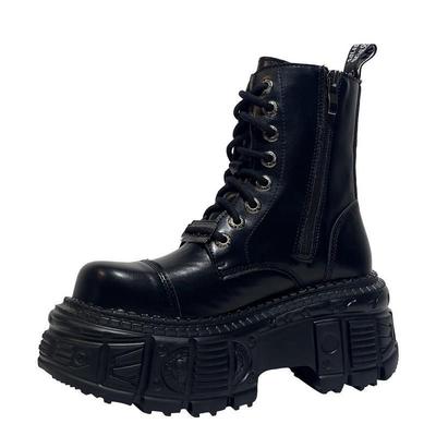 2025 36--42 Cos Женские Ультравысокий Толстый Низ 9см Панк Красотка Каблуки Женские Высокие Ботинки на Платформе