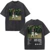 Rapper Bad Bunny T-shirt Debi Tirar Mas Fotos DTMF Album 2026 Washed Vintage T Shirt Men's Women Hip Hop Oversized Male T-shirts