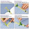 Скользящий манометр 5-в-1 с измерительным инструментом Нэнси для шитья Инструмент для пэчворка Линейка EX