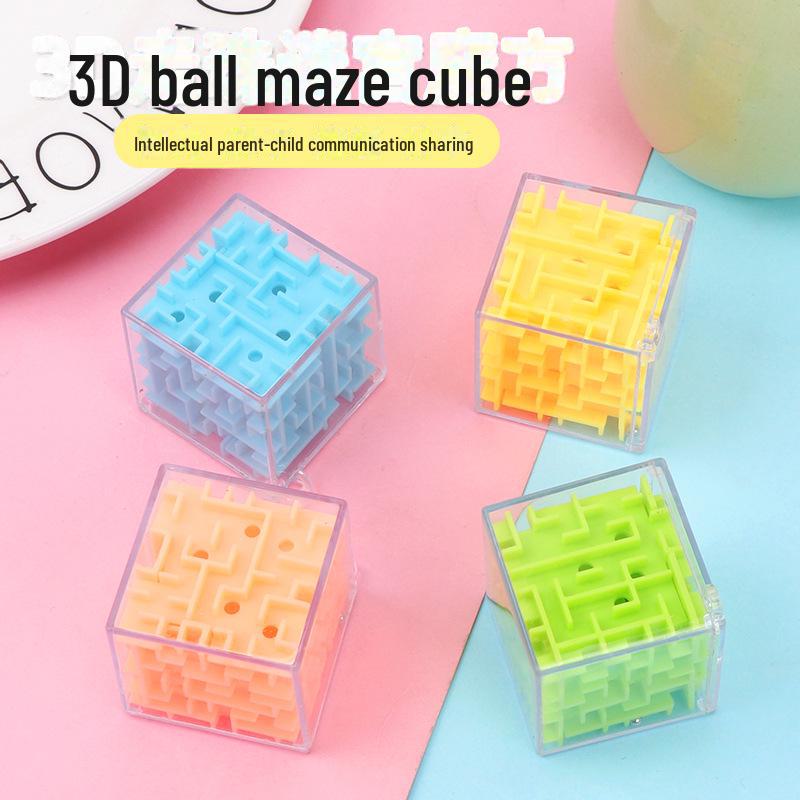 Шестигранный 3D-куб-лабиринт: Детская развивающая вращающаяся головоломка
