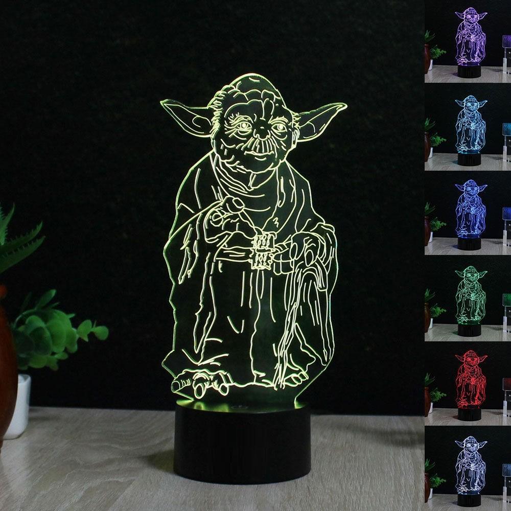 Star Wars Mini 3d Night Lamp For Kids Room And Collectors