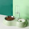 Pet Automatic Water Feeding Double Bowl Cat Food Bowl Non-slip Stainless Steel Food Bowl Pet Food Utensils Pet Supplies