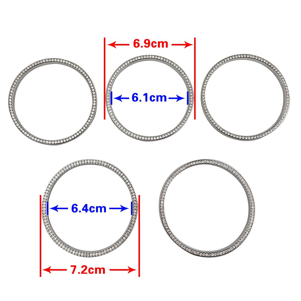 Для Mercedes Benz B Class W247 2018-2020 B180 B200 B220 B250 Центральный блок управления кондиционером воздуха AC Vent Outlet Crystal Trim Ring