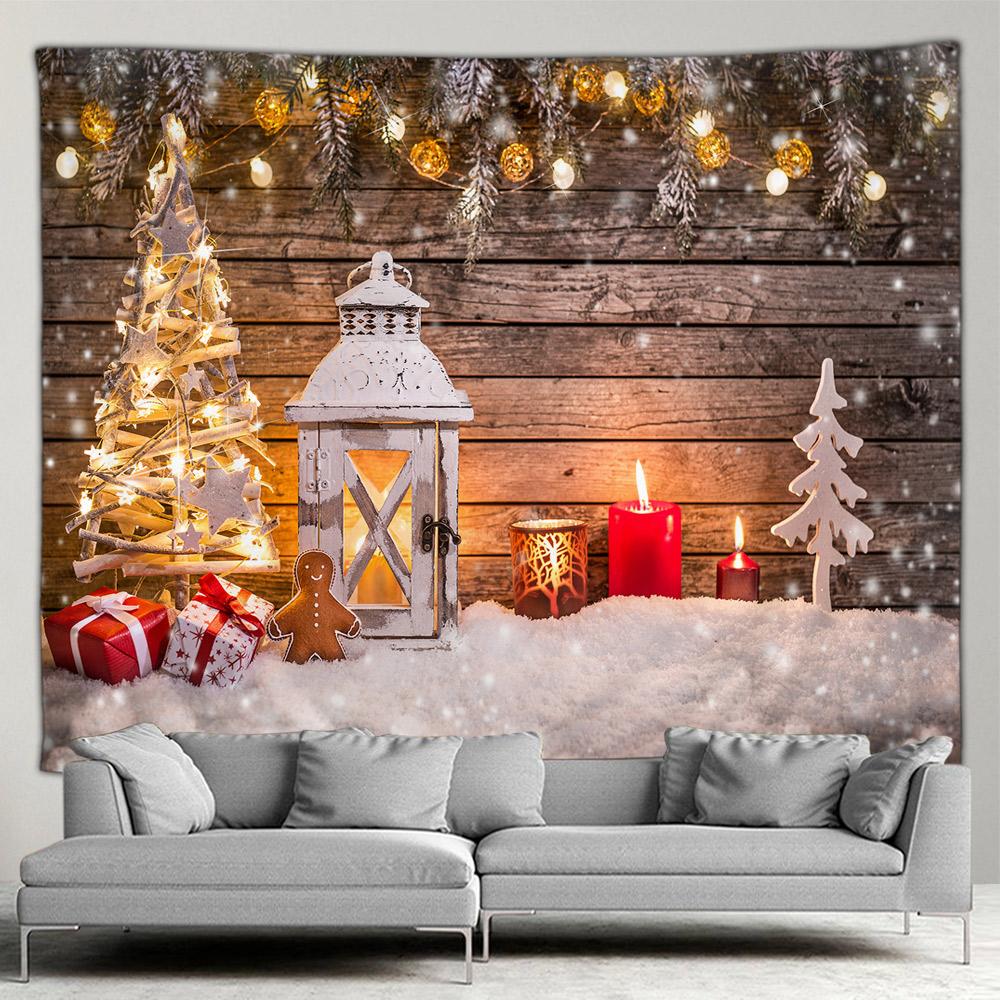 Рождественский гобелен со снеговиком, новогодний гобелен, подвесной домашний фон, ткань, хит продаж, гобелен, картина на стену дома