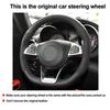 DIY Car Steering Wheel Cover For Mercedes-Benz A45 AMG W205 C43 C63S AMG CLA45