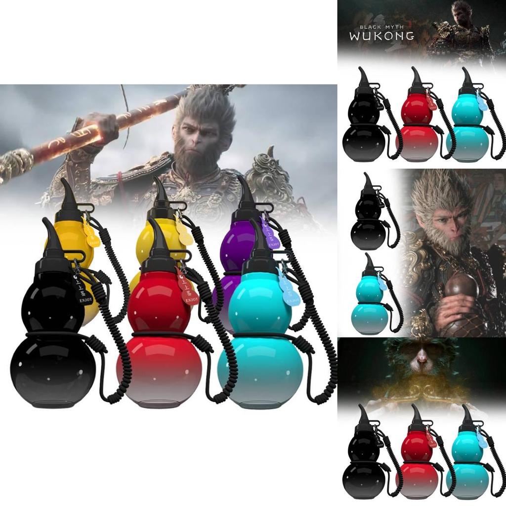 Stylish Black Myth Gourd Water Cup Made Of Durable Tritan Material For All Purposes