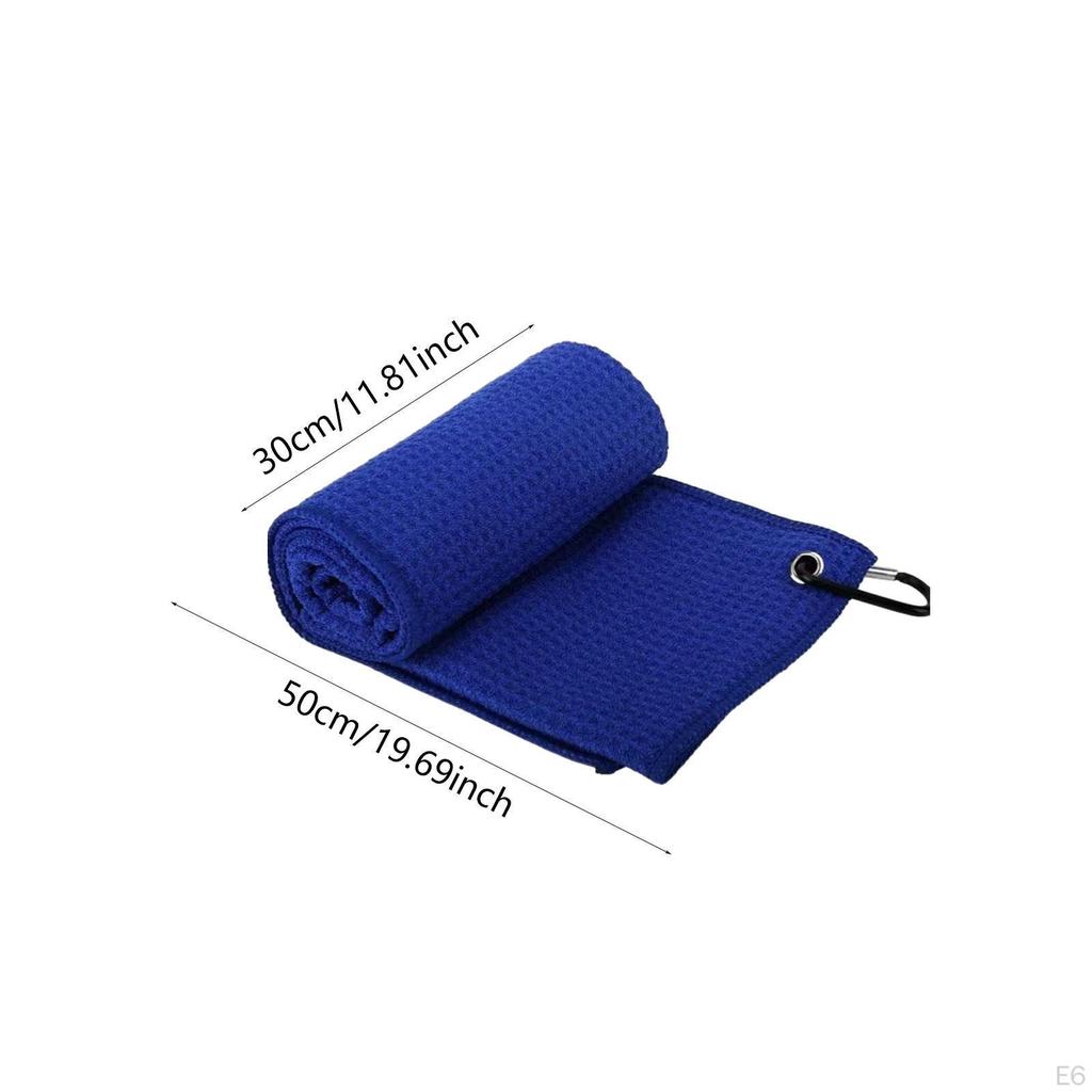 Сумка для полотенец для гольфа, маленькая, с карабином, мягкая, быстросохнущая, впитывающая воду