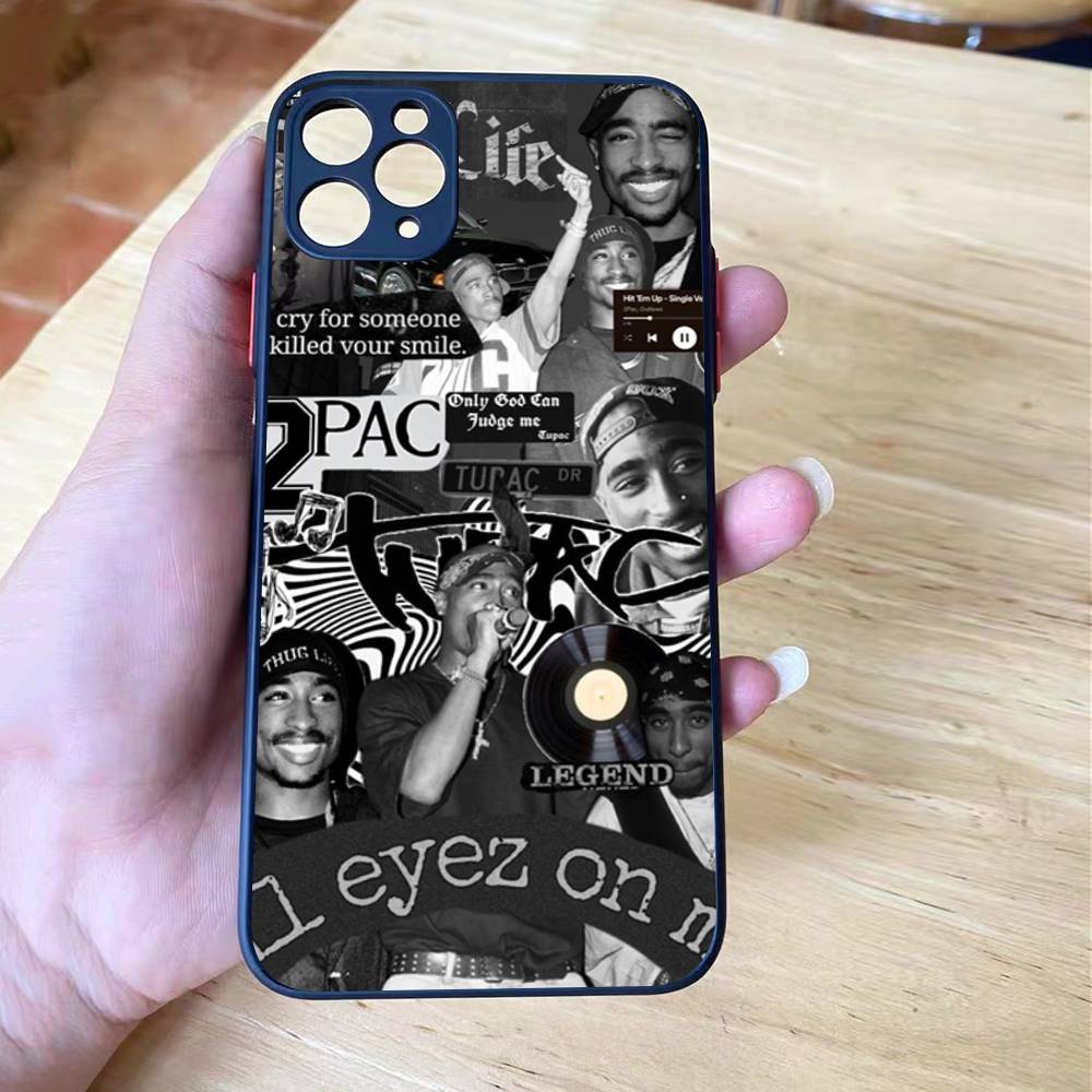 Рэпер 2Pac Певец Тупак Чехол Для iPhone X XS 11 12 13 14 15 16 pro MAX mini Чехол Для Телефона Матовый Ударопрочный