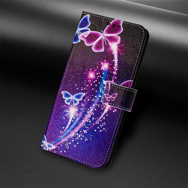 Чехол Pixel 9 для Google Pixel 9 Pro XL Флип Funda Google Pixel 8a 7a 6a 8 Pro 5a 4a 5G Кожаный Кошелек с Рисунком Чехол для Телефона